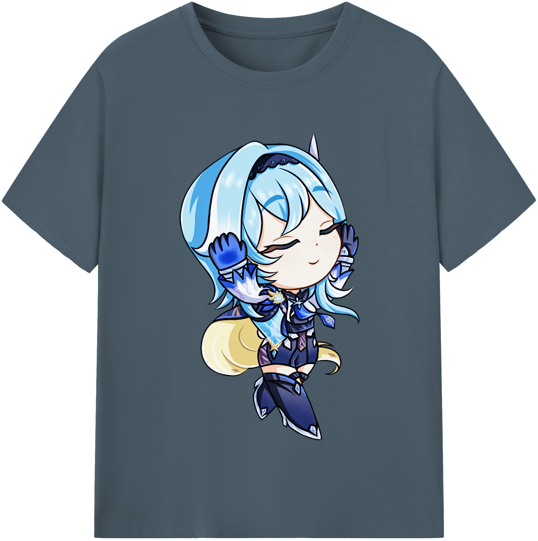 げんし神 优菈 ゆうら genshin Yūra 綿100％半袖Tシャツ（フロントプリント）